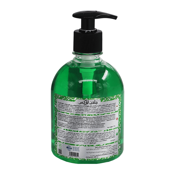 handwashing liquid green 450g back2